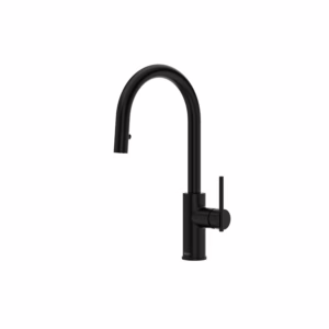 RIOBEL | Black Lateral™ Pull-Down Kitchen Faucet With Single Spray