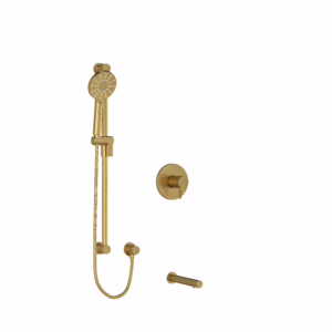 RIOBEL | Brushed Gold Shower Kit 1244 Trim