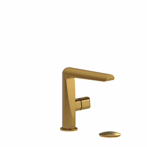 RIOBEL | Brushed Gold Parabola™ Single Handle Lavatory Faucet