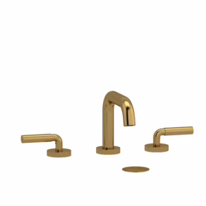 RIOBEL | Brushed Gold Riu™ Widespread Lavatory Faucet With U-Spout