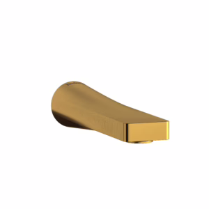 RIOBEL | Brushed Gold Ode™ Wall Mount Tub Spout