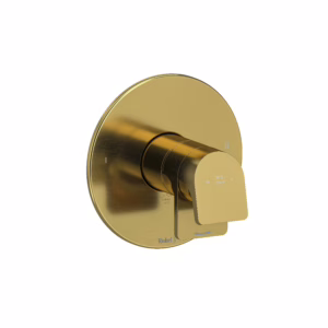 RIOBEL | Brushed Gold Ode™ 1/2" Therm & Pressure Balance Trim With 2 Functions
