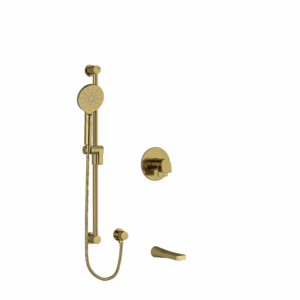 RIOBEL | Brushed Gold Shower Kit 1244 Trim