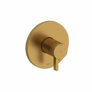 RIOBEL | Brushed Gold Paradox™ 1/2" Therm & Pressure Balance Trim With 5 Functions