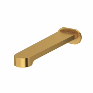 RIOBEL | Brushed Gold Nibi™ Wall Mount Tub Spout