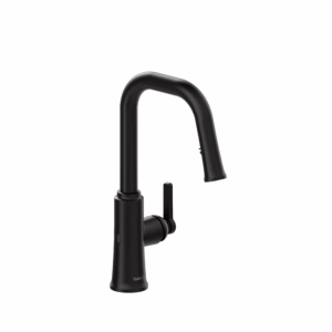 RIOBEL | Black Trattoria™ Pull-Down Touchless Kitchen Faucet With U-Spout