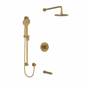 RIOBEL | Brushed Gold Shower Kit 1345 Trim