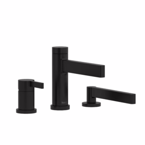 RIOBEL | Black Paradox™ 3-Hole Pressure Balance Deck Mount Tub Filler Trim