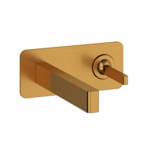 RIOBEL | Brushed Gold Paradox™ Wall Mount 360° Lavatory Faucet Trim