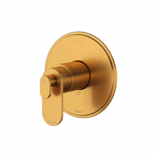 RIOBEL | Brushed Gold Arca™ 1/2" Therm & Pressure Balance Trim With 3 Functions