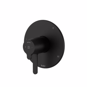 RIOBEL | Black Nibi™ 1/2" Therm & Pressure Balance Trim With 5 Functions