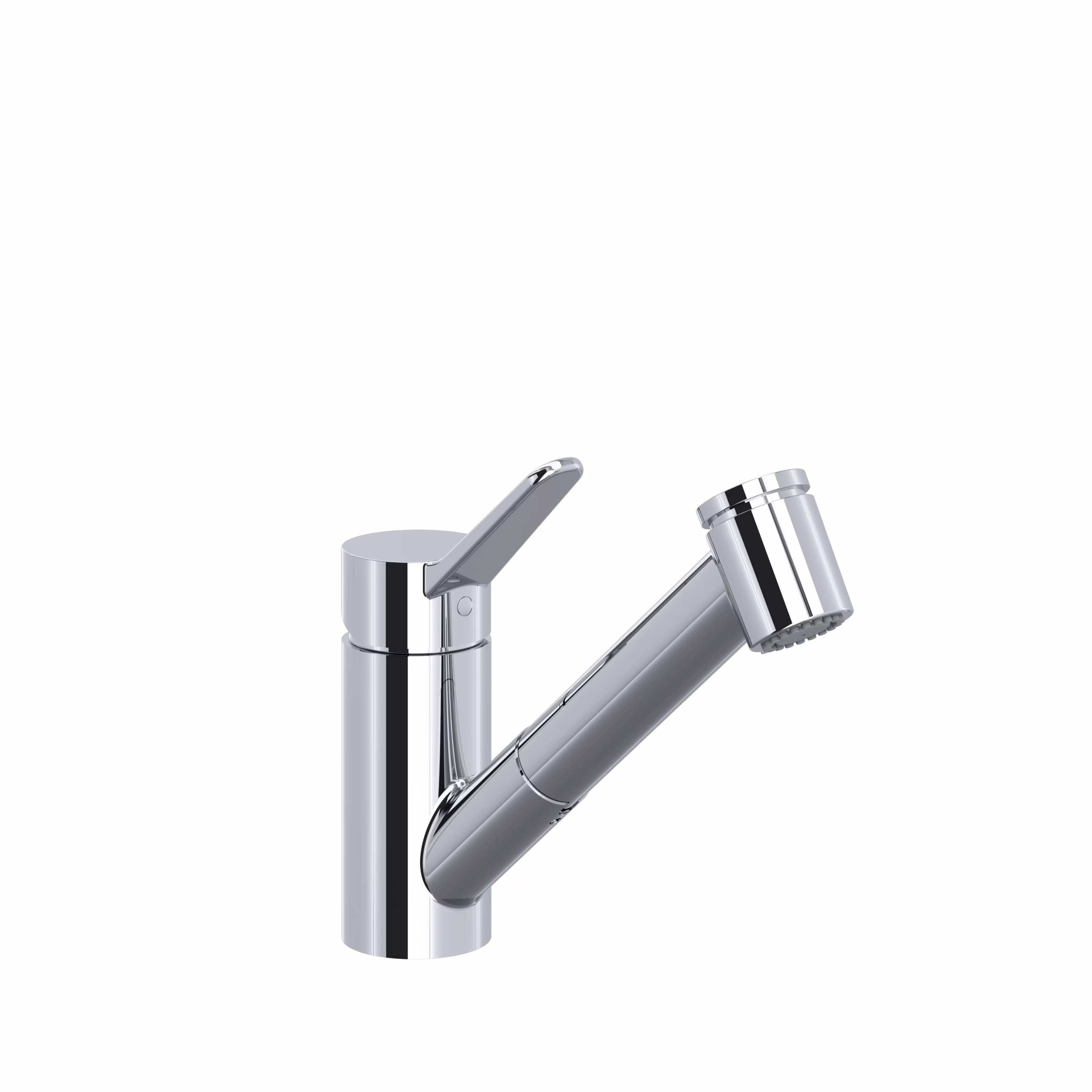 RIOBEL | Chrome Splendid Pull-Out Kitchen Faucet