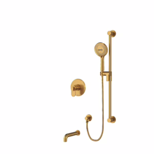 RIOBEL | Brushed Gold Shower Kit 1244 Trim