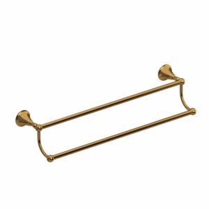 RIOBEL | Brushed Gold Momenti™ Double 24" Towel Bar