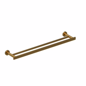 RIOBEL | Brushed Gold Paradox™ Double 24" Towel Bar