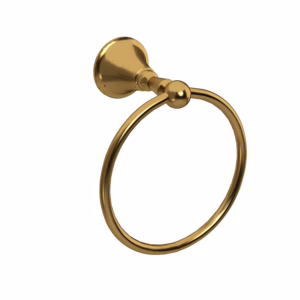 RIOBEL | Brushed Gold Momenti™ Towel Ring