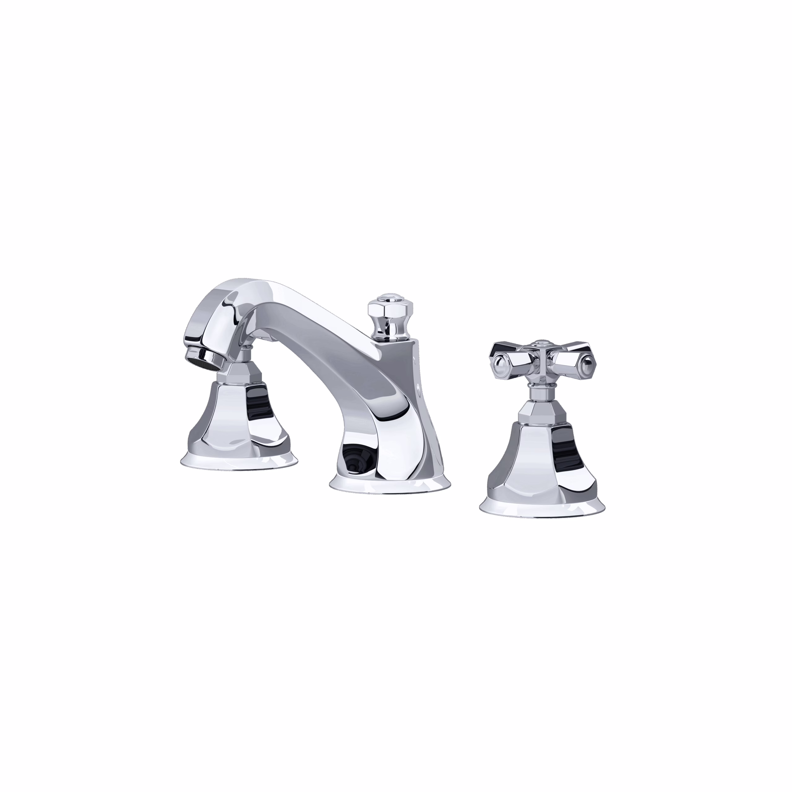 ROHL | Polished Chrome Palladian® Widespread Lavatory Faucet With Low Spout