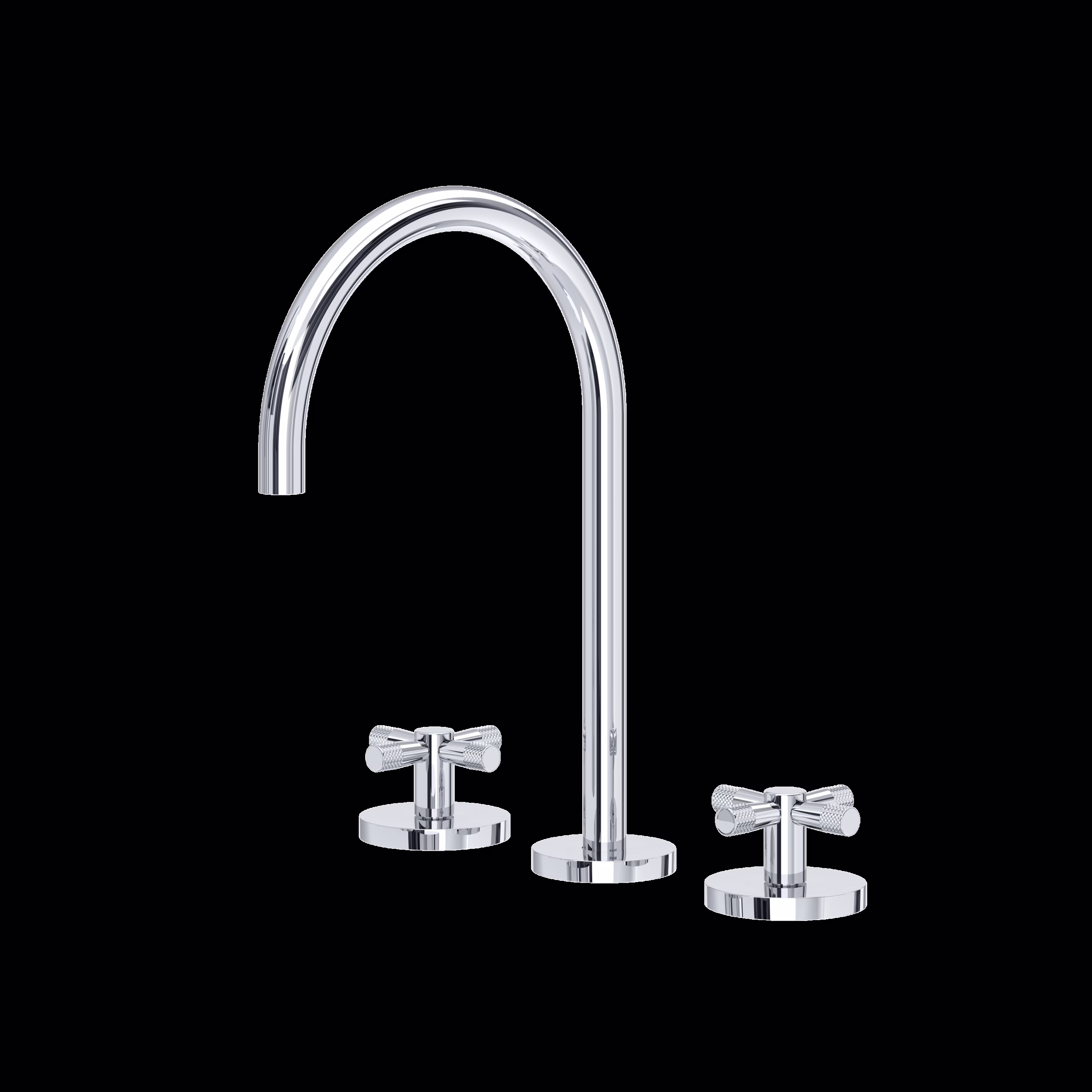 ROHL | Polished Chrome Amahle™ Widespread Lavatory Faucet With C-Spout