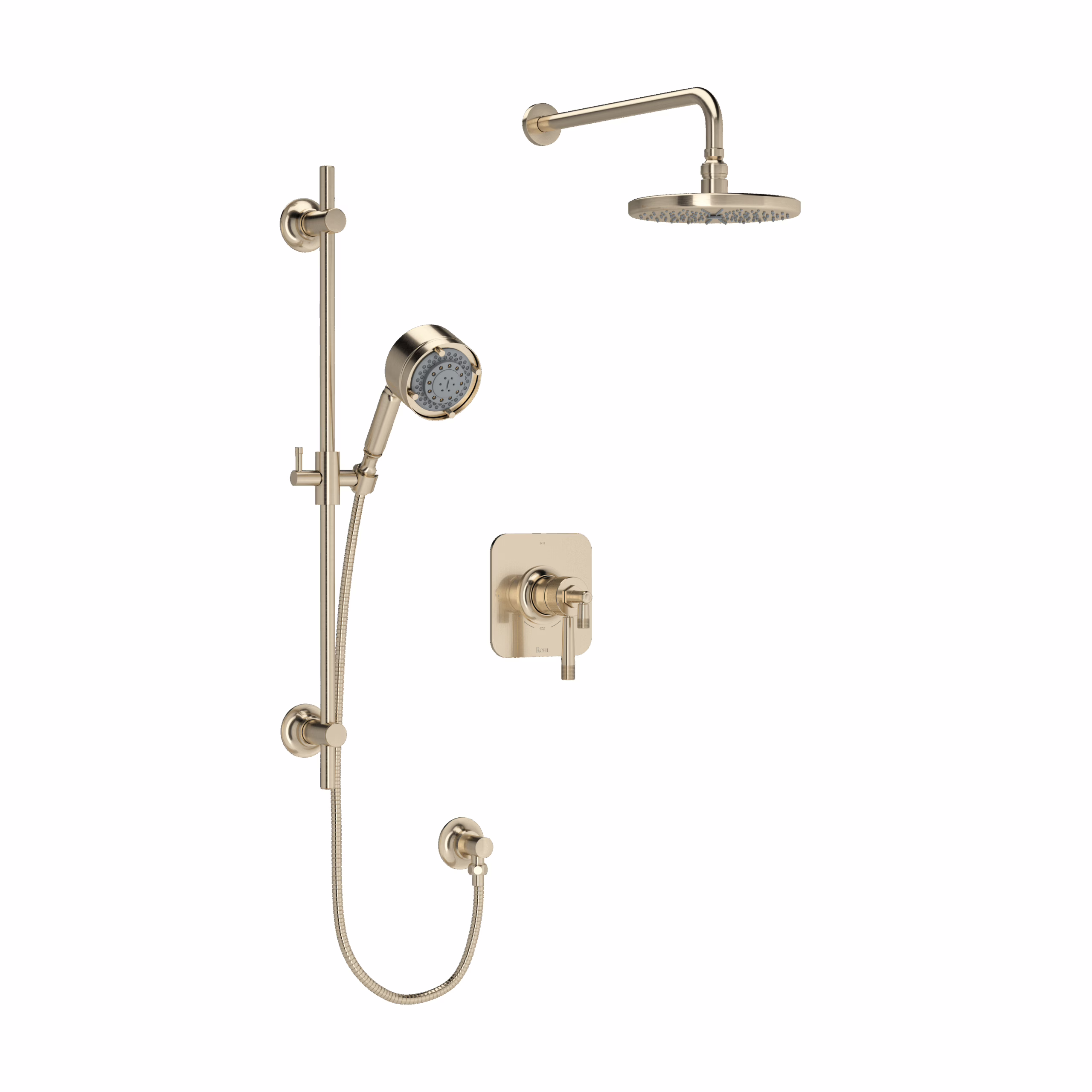 ROHL | Satin Nickel Shower Kit 323 Trim