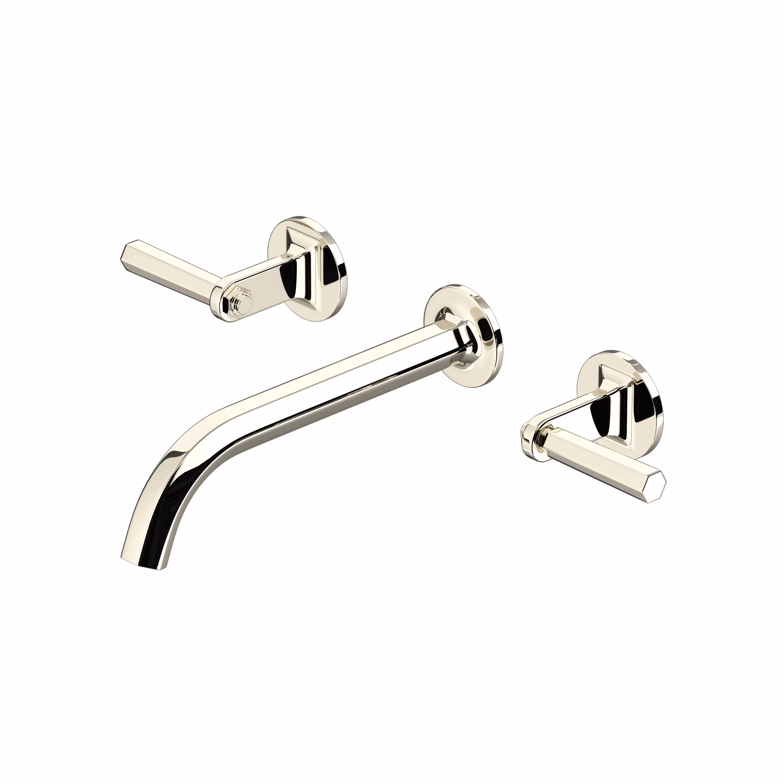 ROHL | Polished Nickel Modelle™ Wall Mount Lavatory Faucet Trim