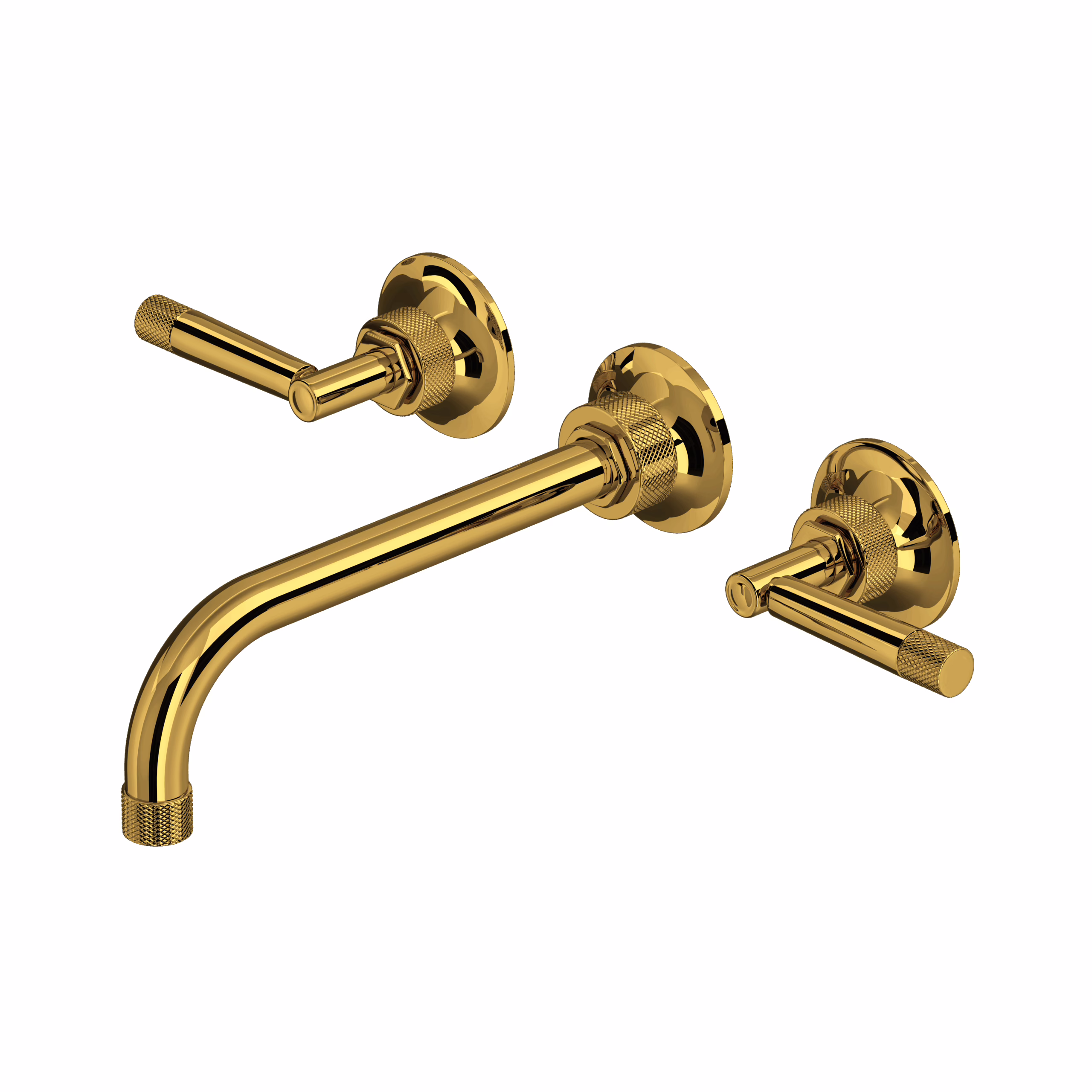 ROHL | Unlacquered Brass Graceline® Wall Mount Tub Filler Trim