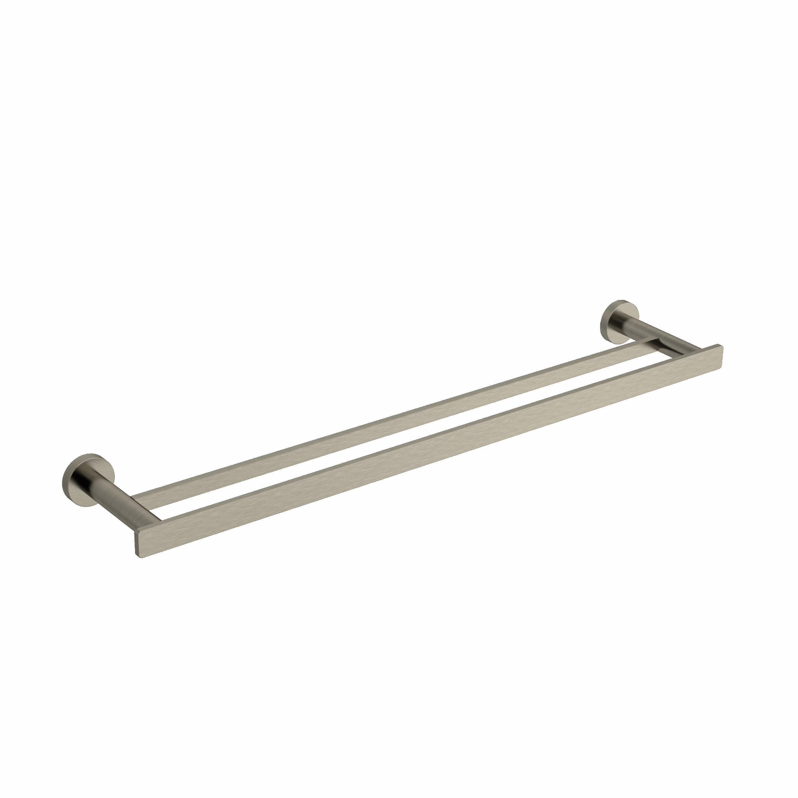 RIOBEL | Brushed Nickel Paradox™ Double 24" Towel Bar