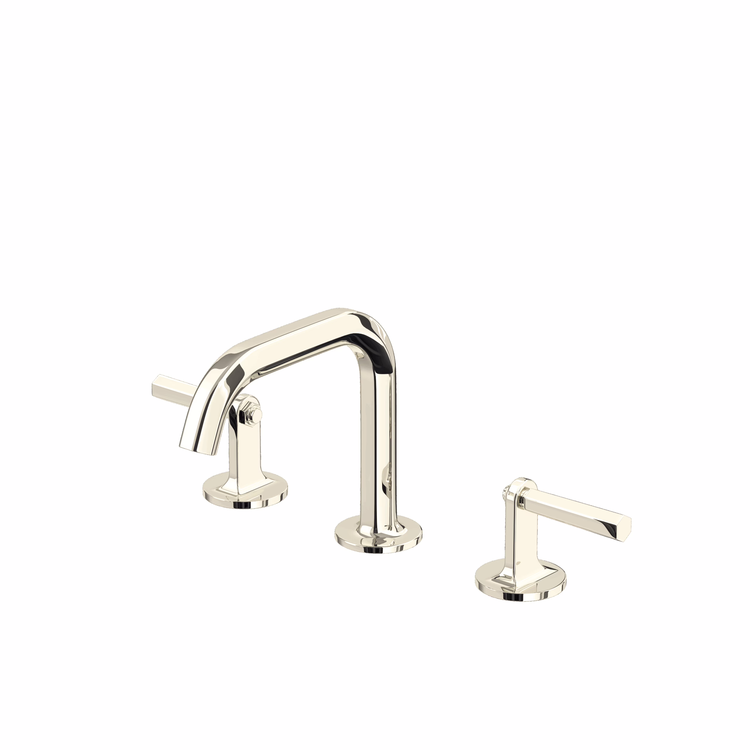 ROHL | Polished Nickel Modelle™ Widespread Lavatory Faucet With U-Spout