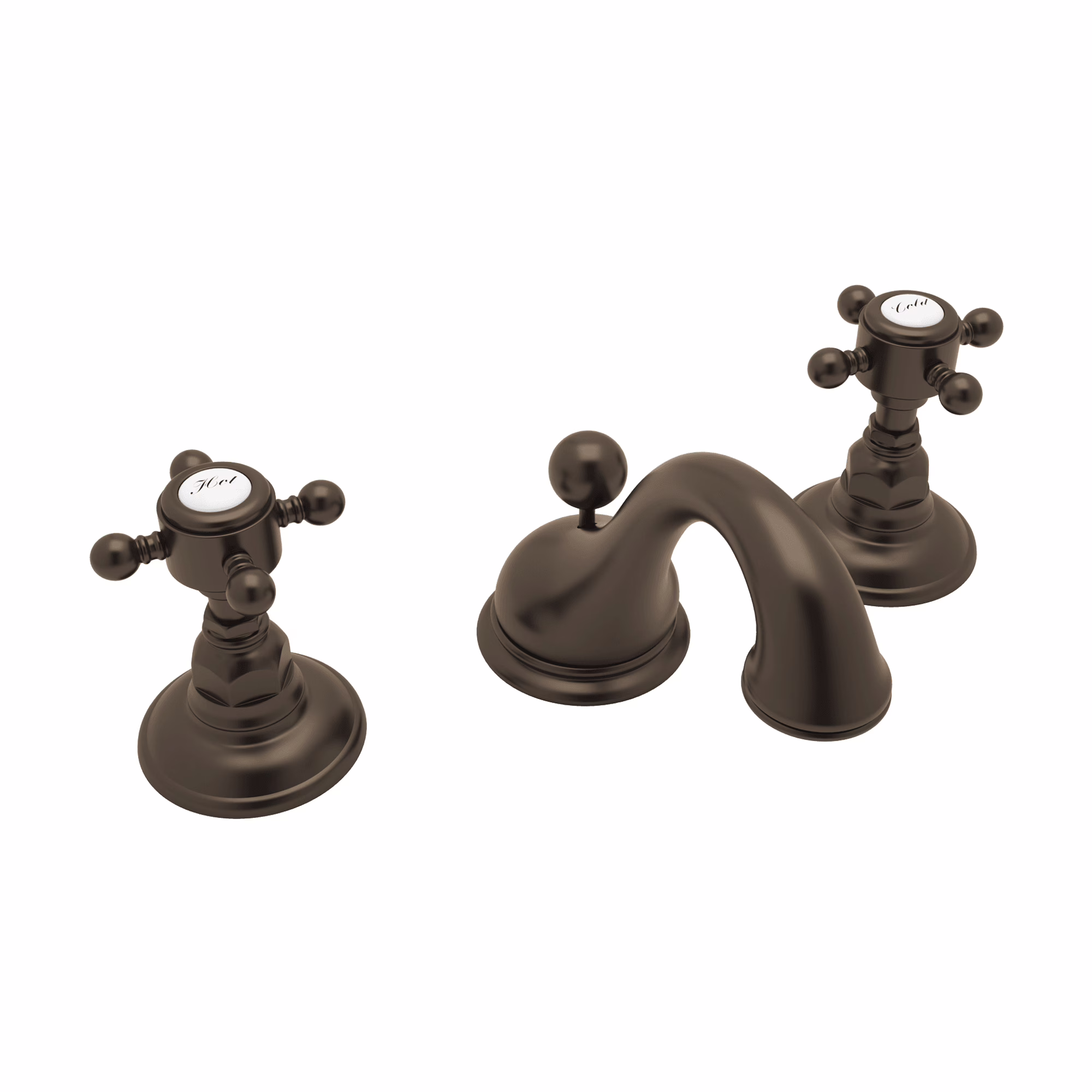 ROHL | Tuscan Brass Acqui® Widespread Lavatory Faucet With Low Spout