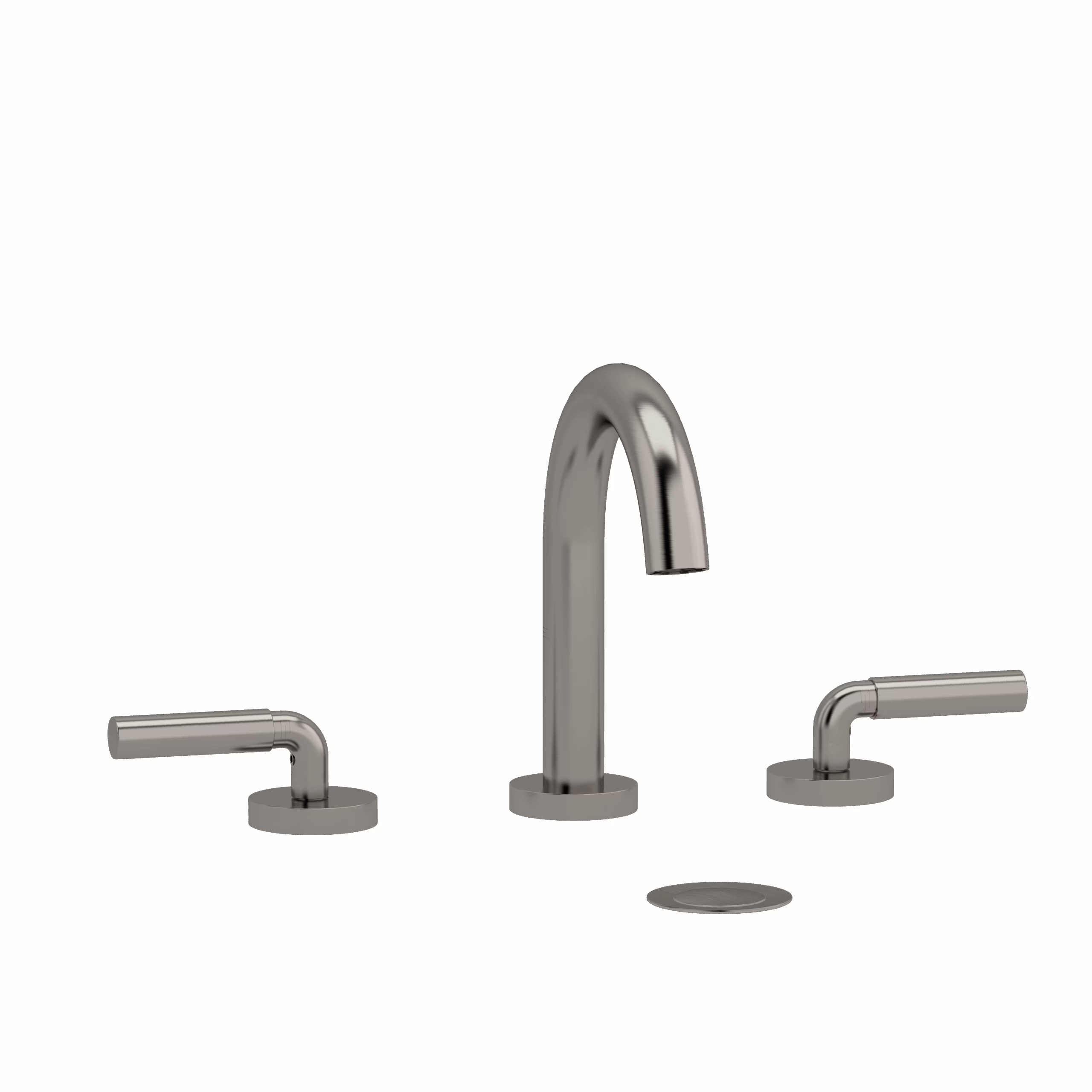 RIOBEL | Brushed Nickel Riu™ Widespread Lavatory Faucet With C-Spout