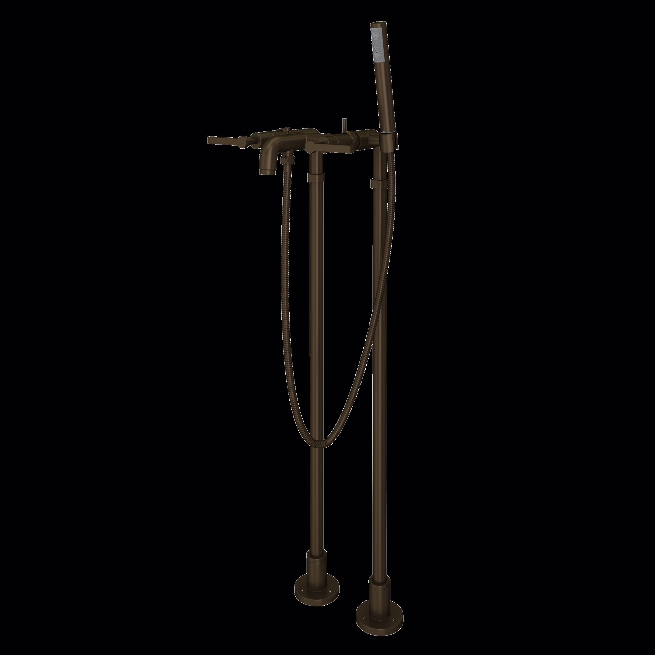 ROHL | Tuscan Brass Lombardia® Floor Mount Tub Filler
