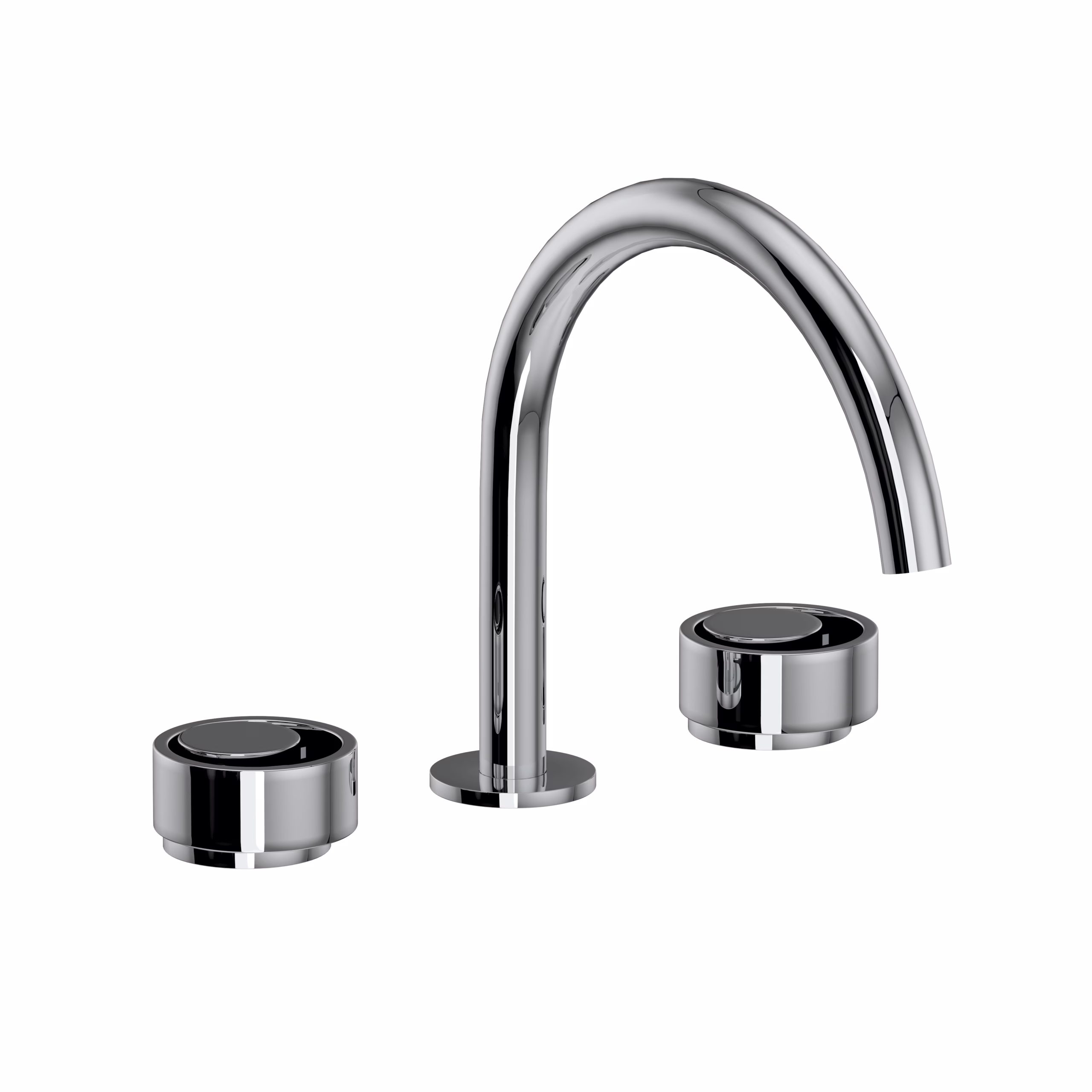 ROHL | Polished Chrome Eclissi™ Widespread Lavatory Faucet With C-Spout