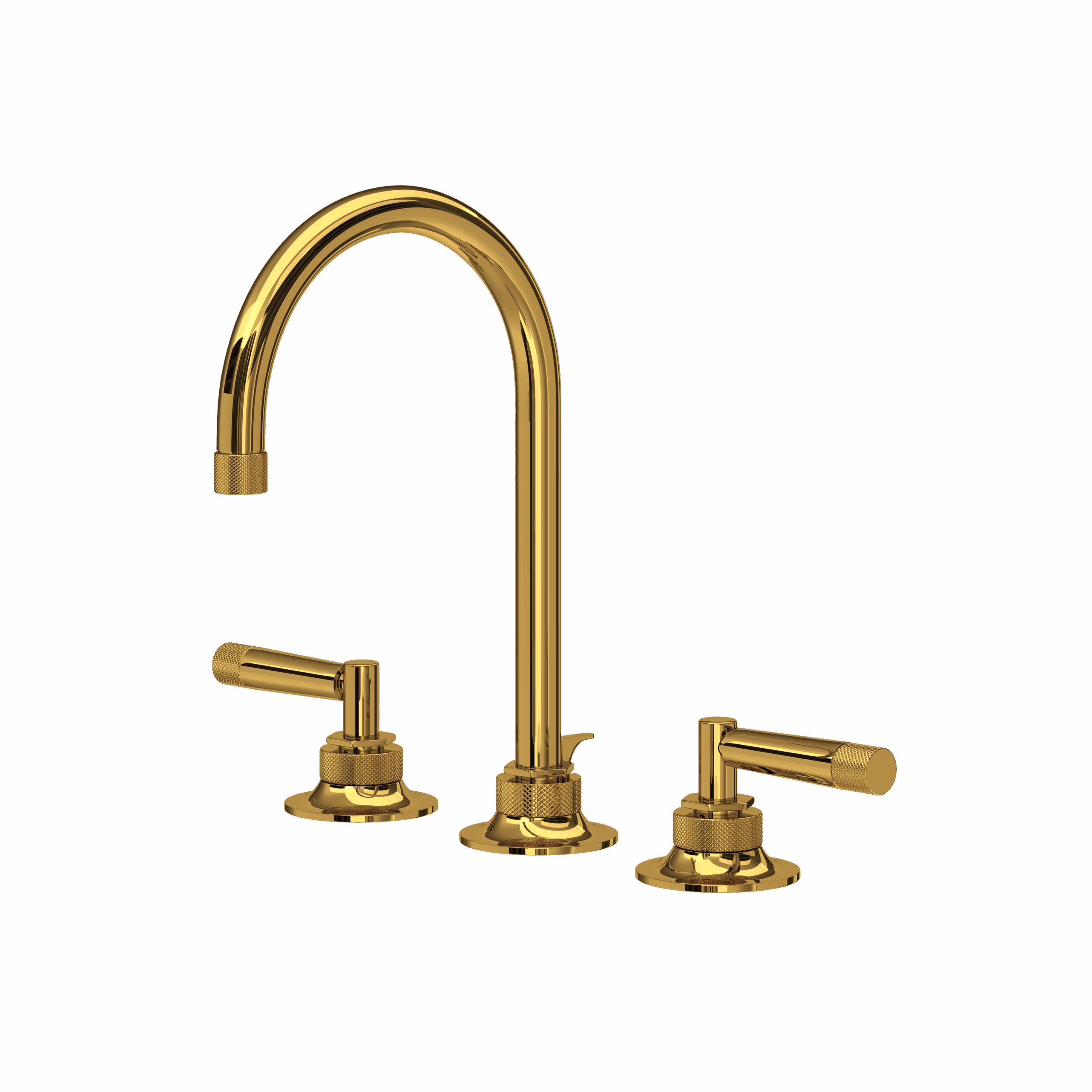 ROHL | Unlacquered Brass Graceline® Widespread Lavatory Faucet With C-Spout
