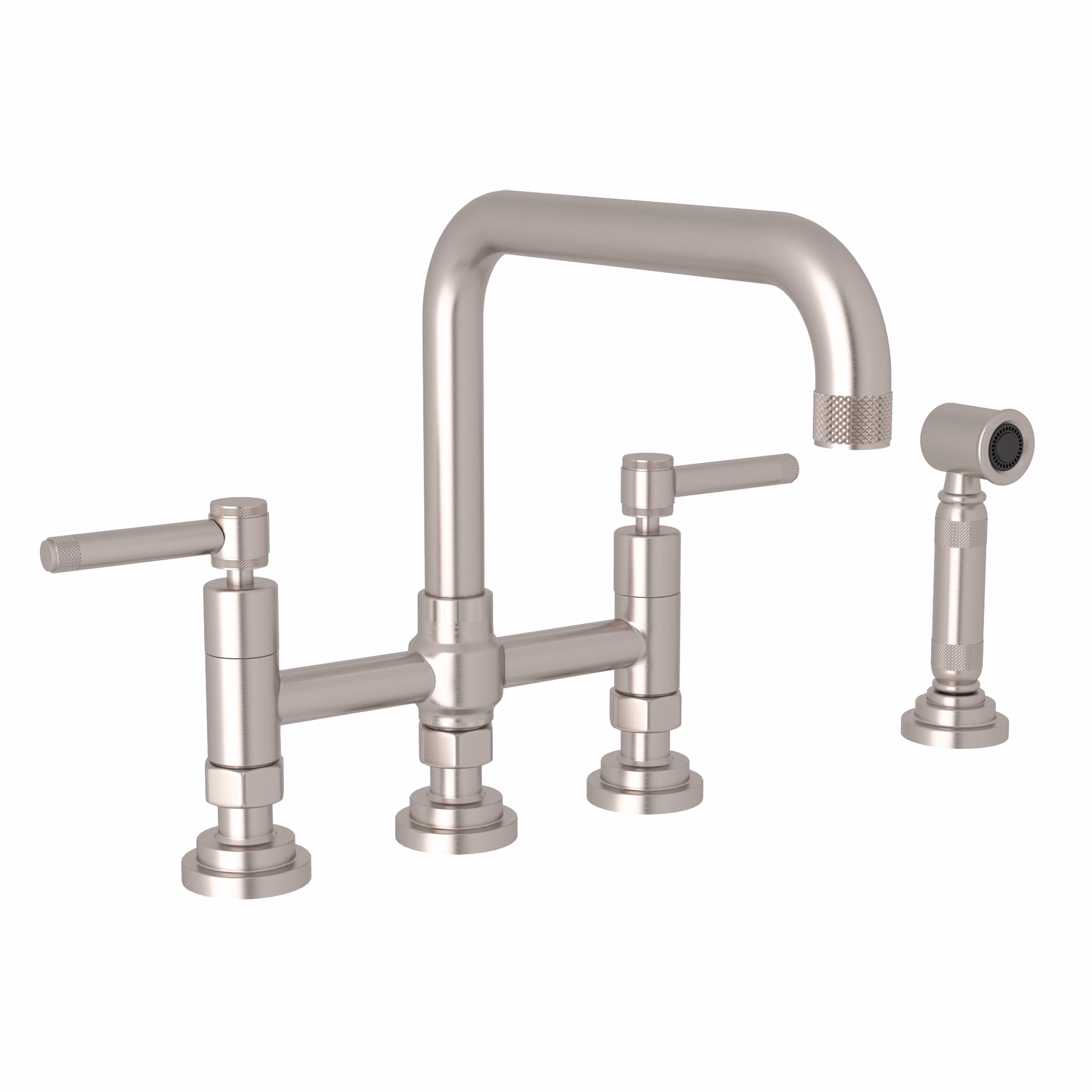 ROHL | Satin Nickel Campo™ Bridge Kitchen Faucet With Side Spray