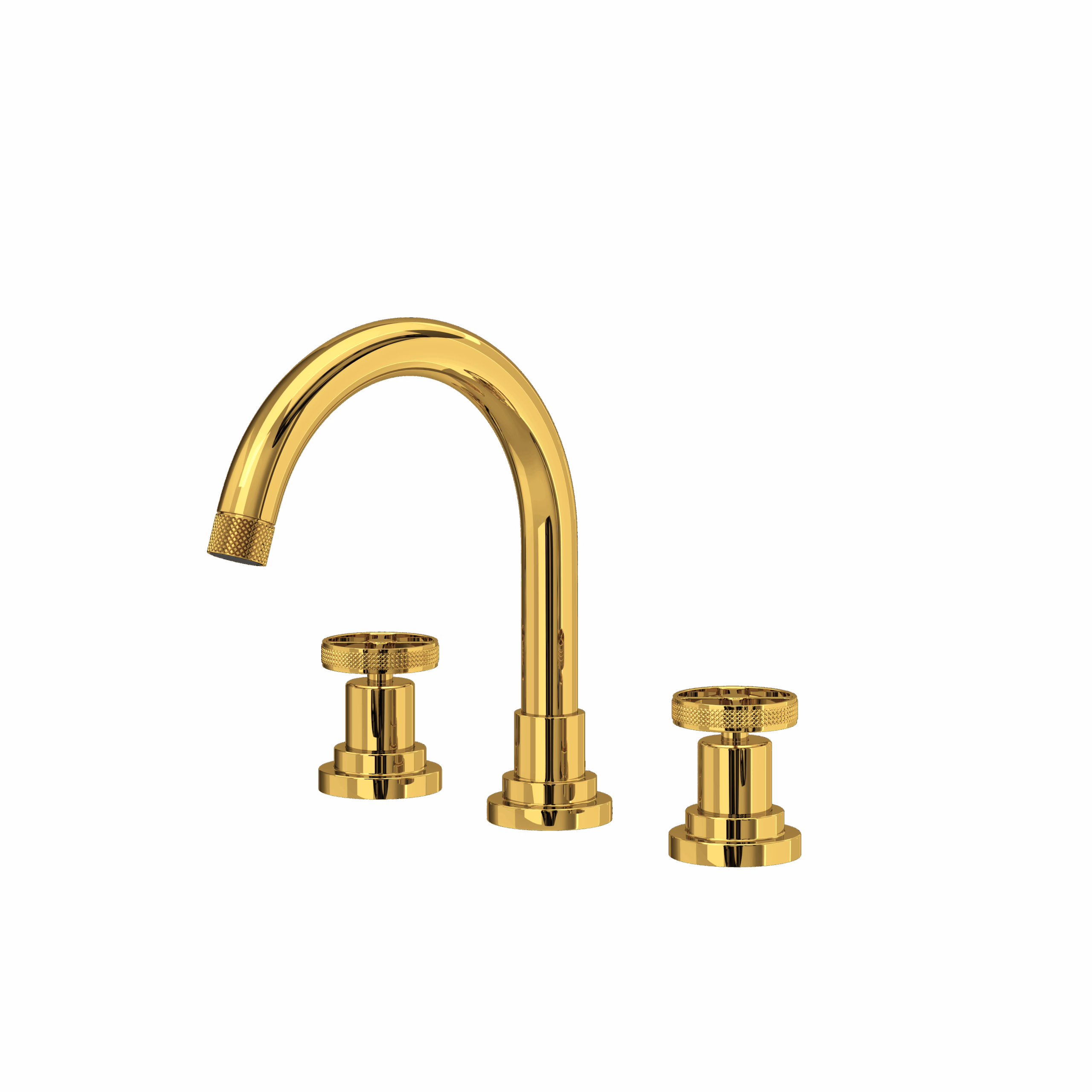 ROHL | Unlacquered Brass Campo™ Widespread Lavatory Faucet With C-Spout