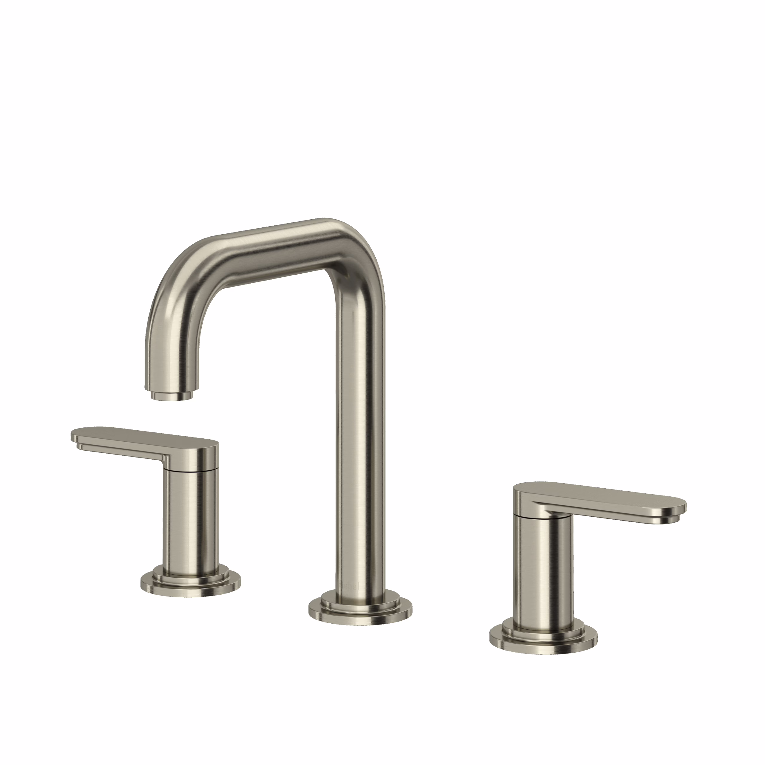 RIOBEL | Brushed Nickel Arca™ Widespread Lavatory Faucet With U-Spout