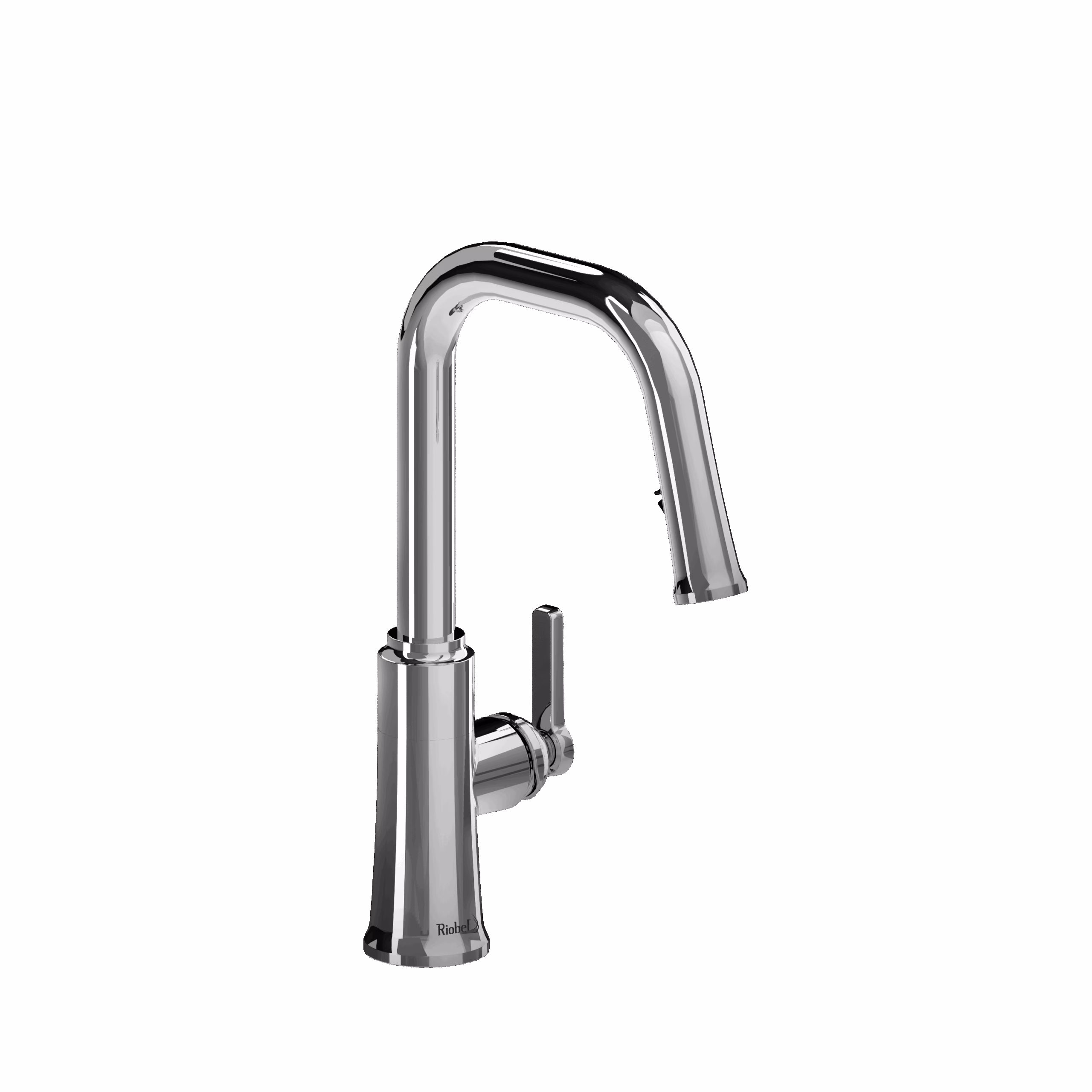 RIOBEL | Chrome Trattoria™ Pull-Down Kitchen Faucet With U-Spout
