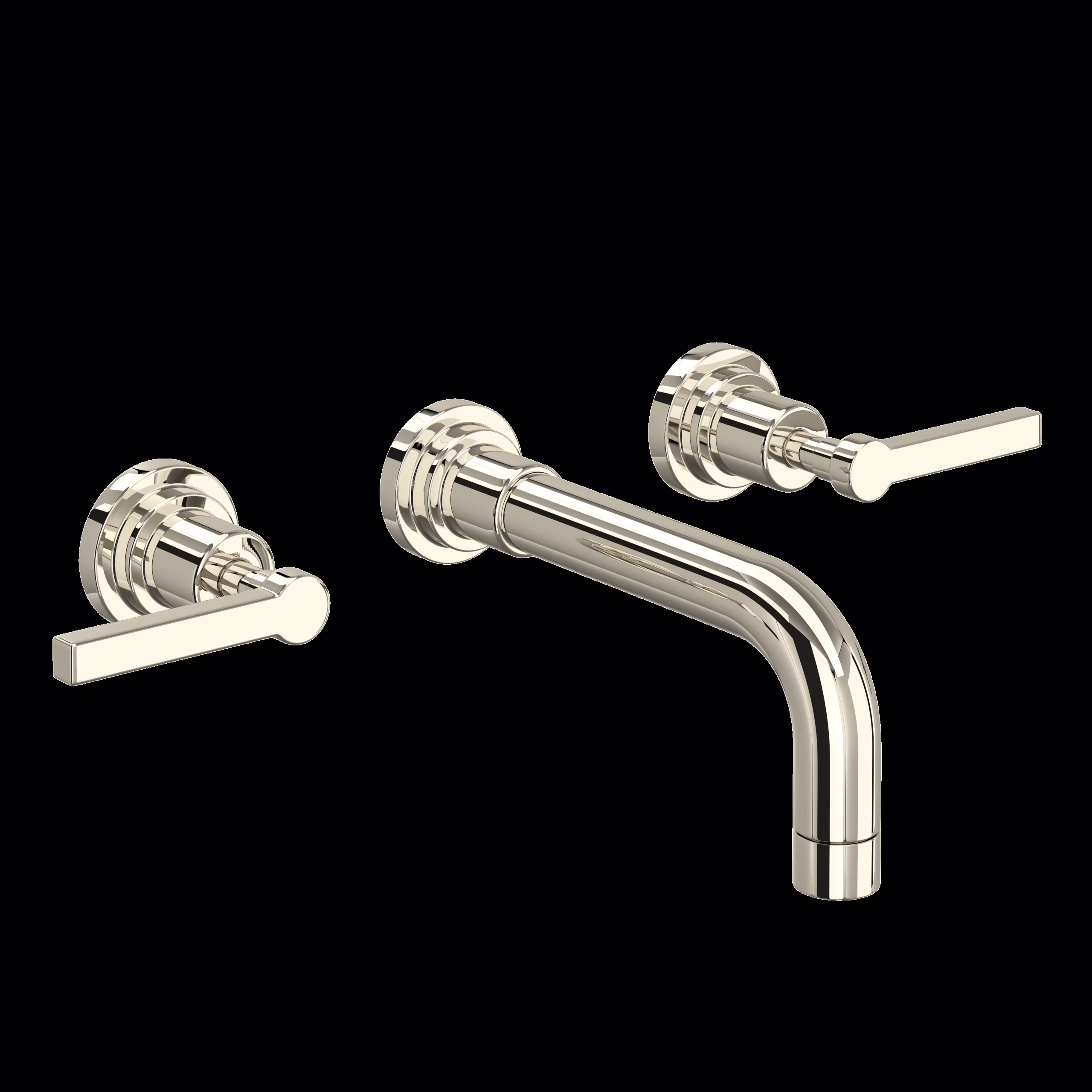 ROHL | Polished Nickel Lombardia® Wall Mount Lavatory Faucet Trim