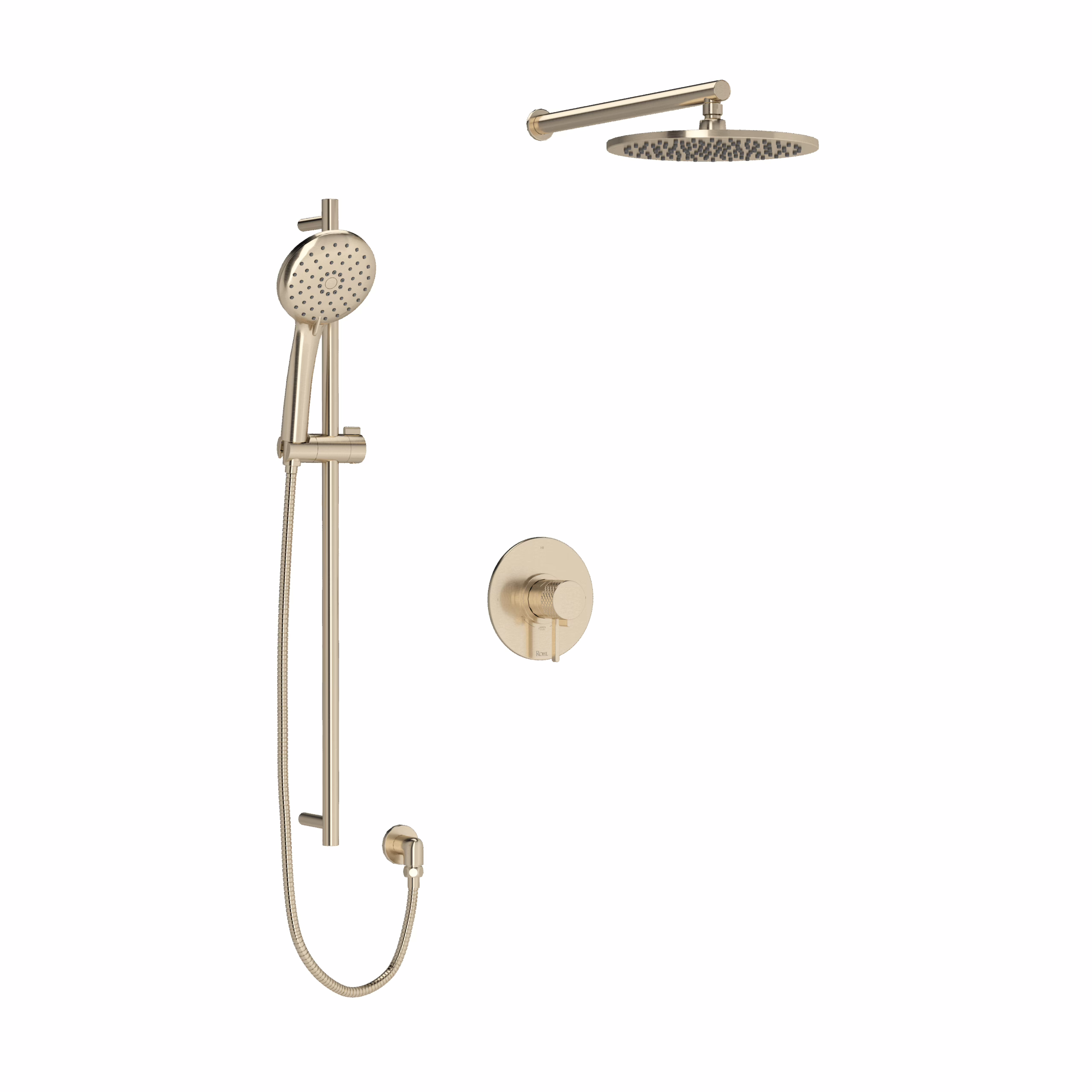 ROHL | Satin Nickel Shower Kit 323 Trim