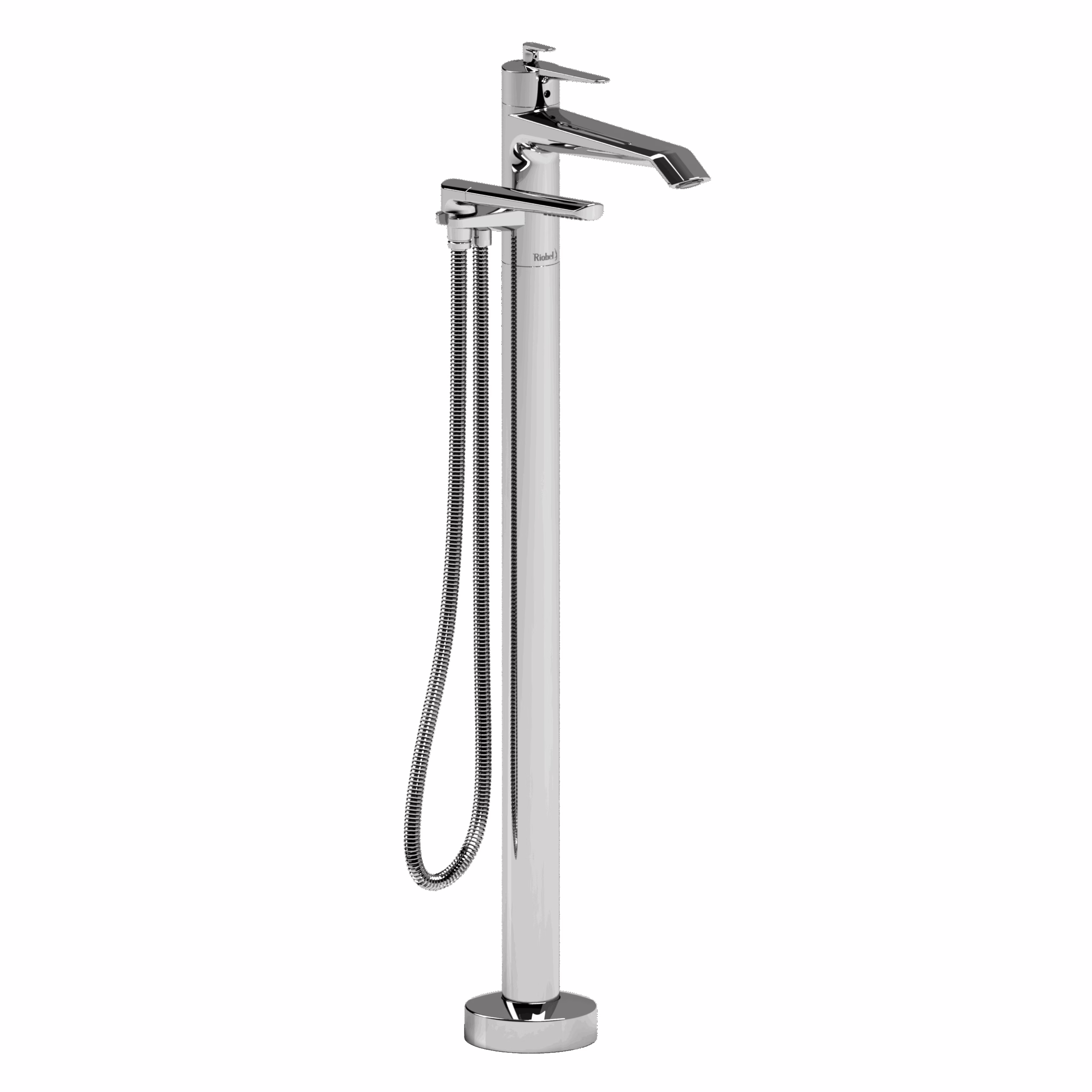 RIOBEL | Chrome Venty™ Thermostatic Single  Hole Floor Mount Tub Filler Trim