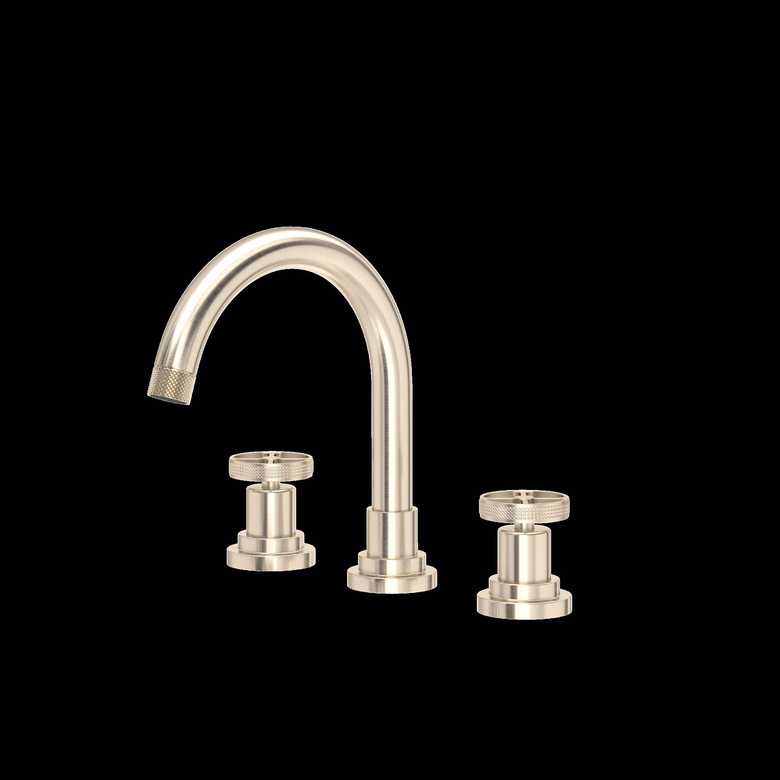 ROHL | Satin Nickel Campo™ Widespread Lavatory Faucet With C-Spout