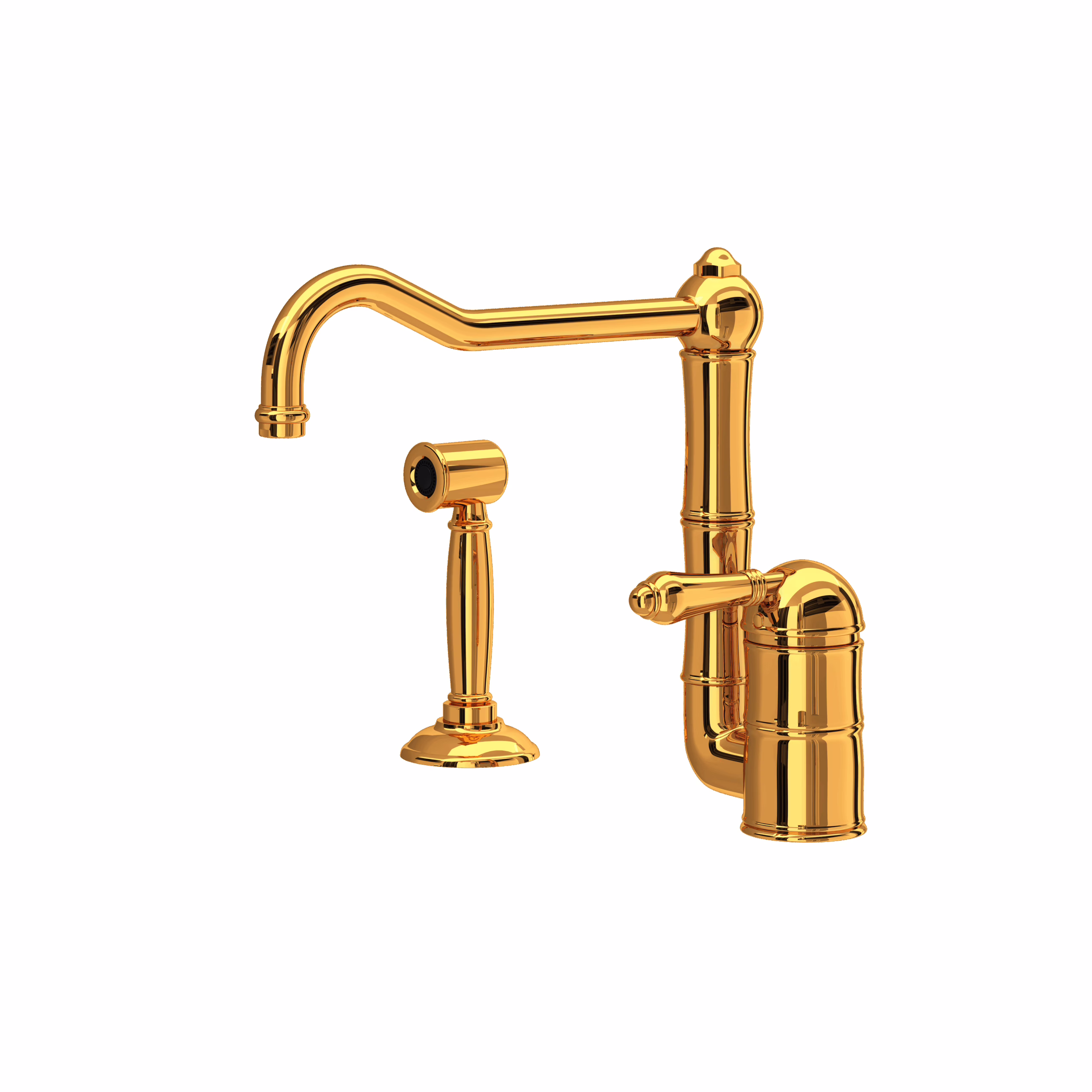 ROHL | Italian Brass Acqui® Kitchen Faucet With Side Spray
