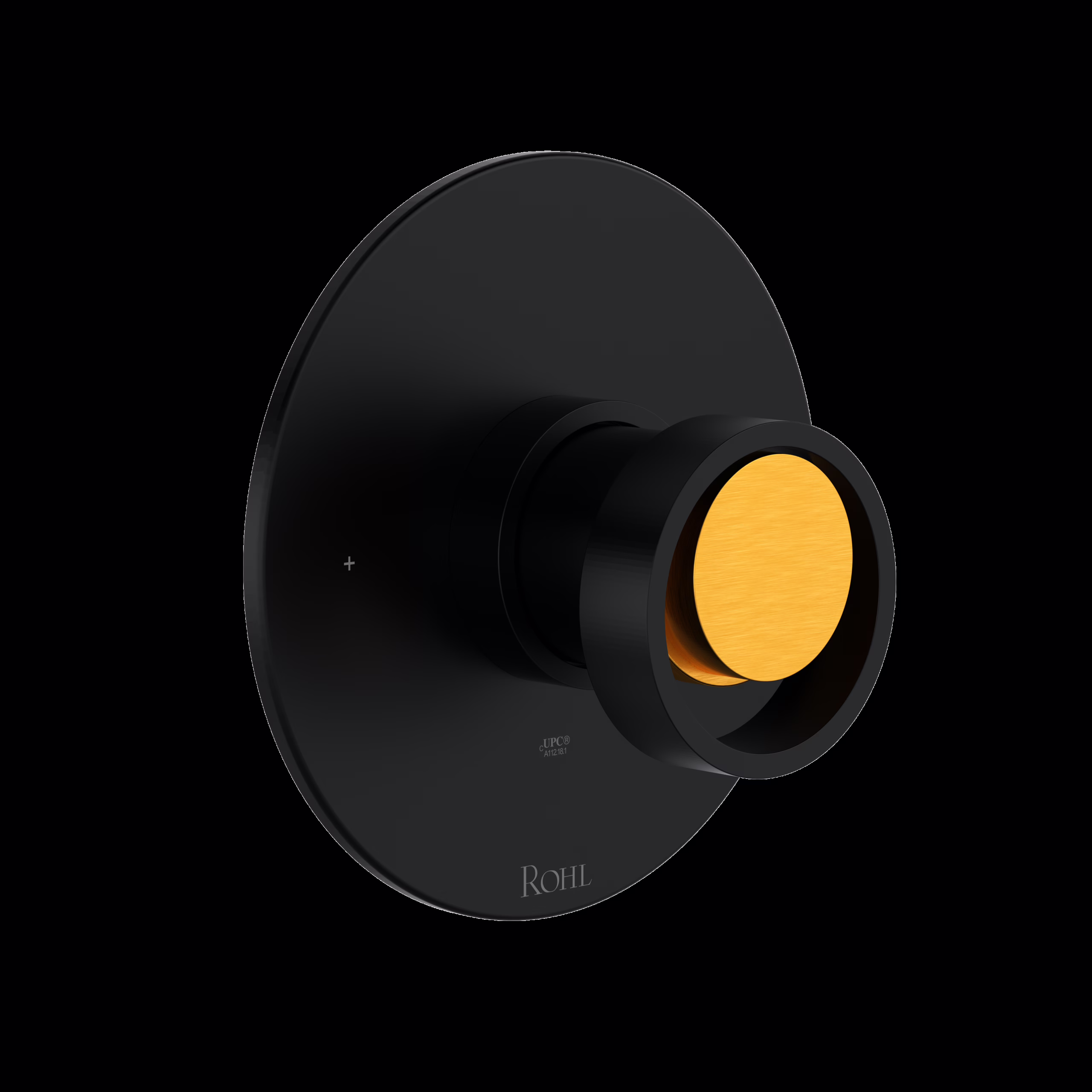 ROHL | Matte Black/Satin Gold Eclissi™ 1/2" Pressure Balance Trim