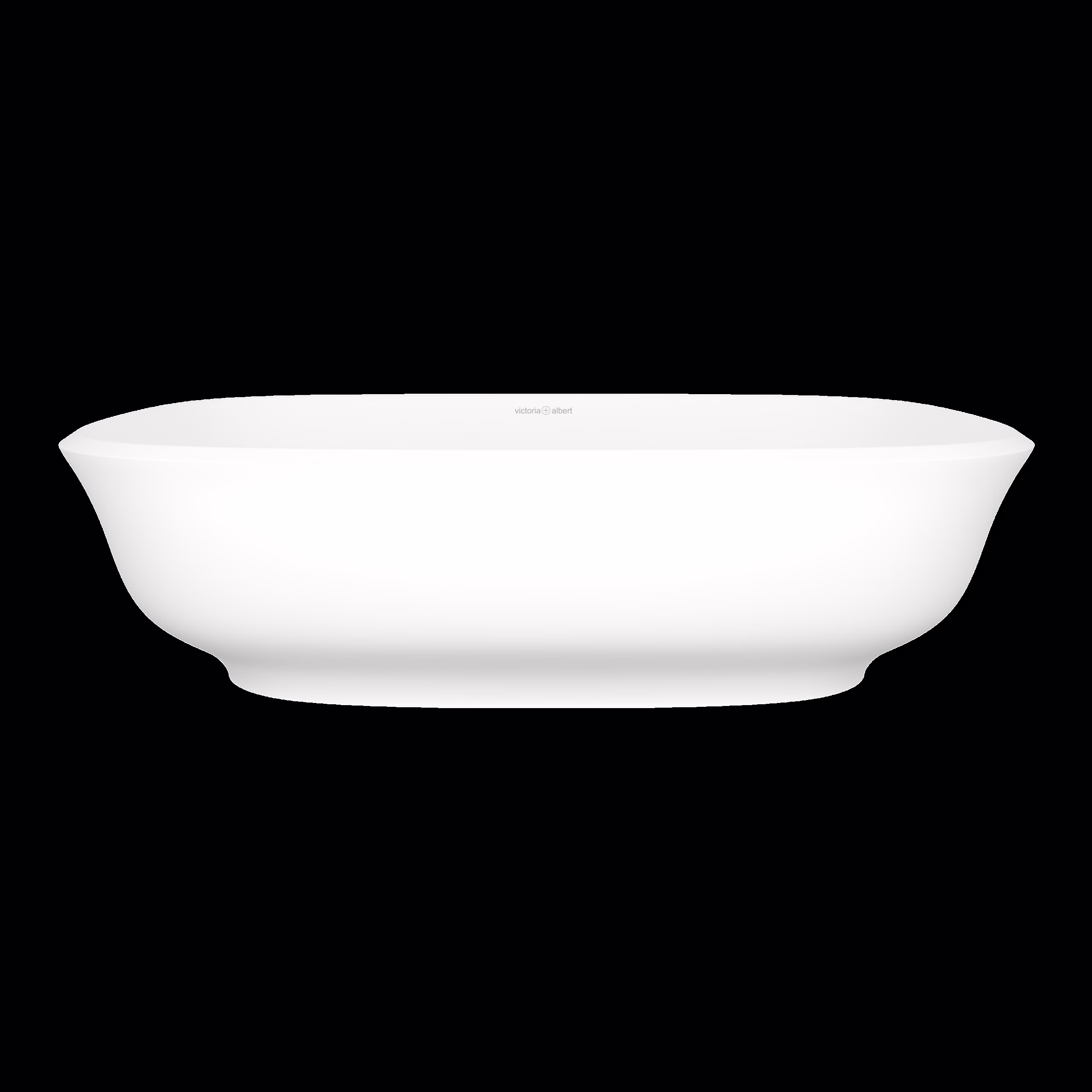 Victoria + Albert | Standard Matte White Amiata 24" x 16" Rounded Rectangle Vessel Lavatory Sink