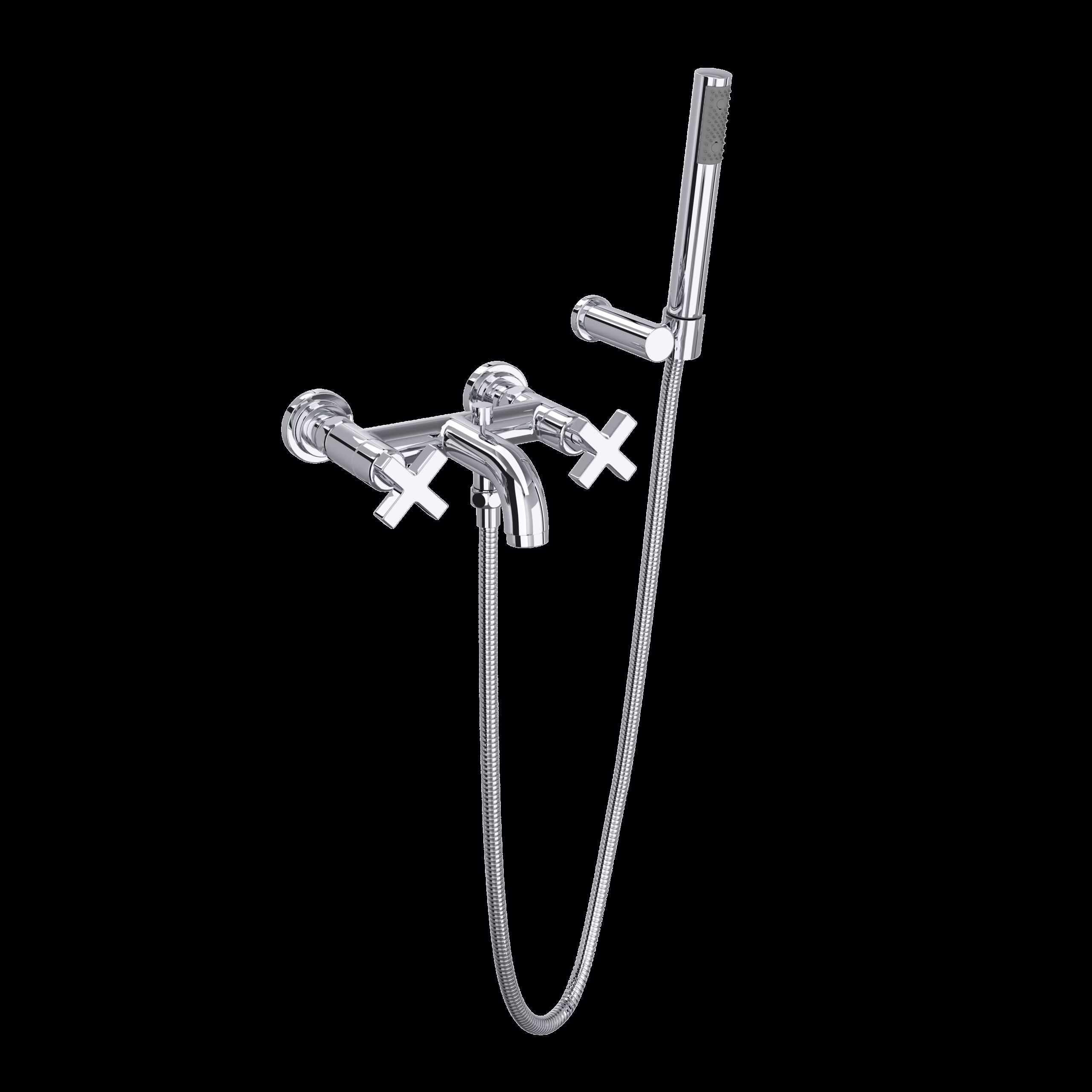 ROHL | Polished Chrome Lombardia® Exposed Wall Mount Tub Filler
