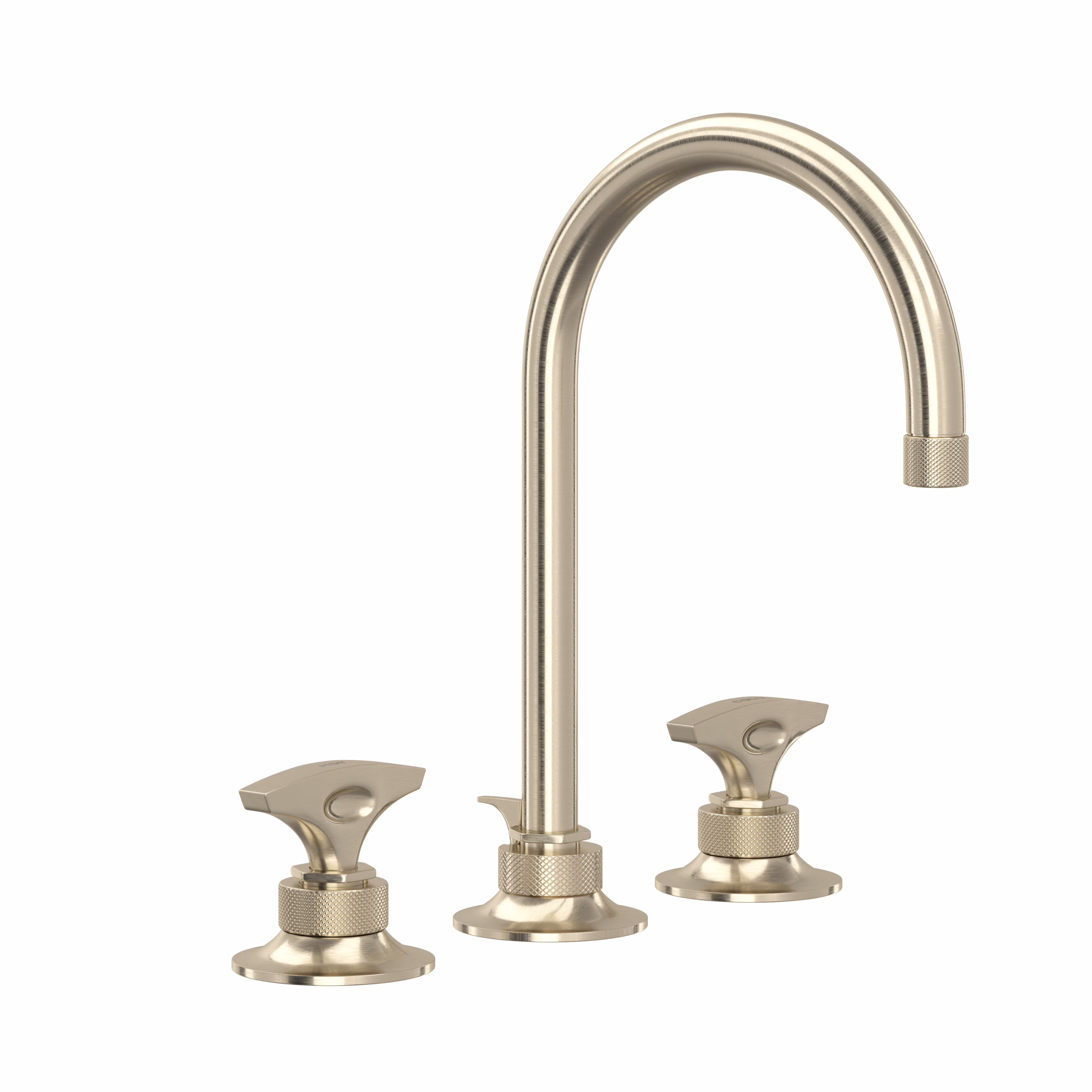 ROHL | Satin Nickel Graceline® Widespread Lavatory Faucet With C-Spout