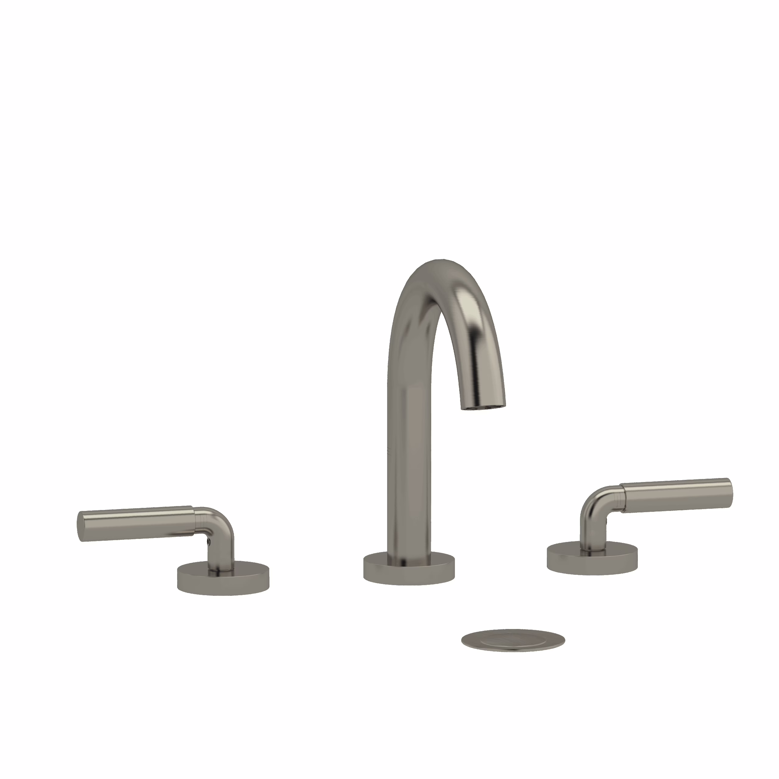 RIOBEL | Brushed Nickel Riu™ Widespread Lavatory Faucet With C-Spout