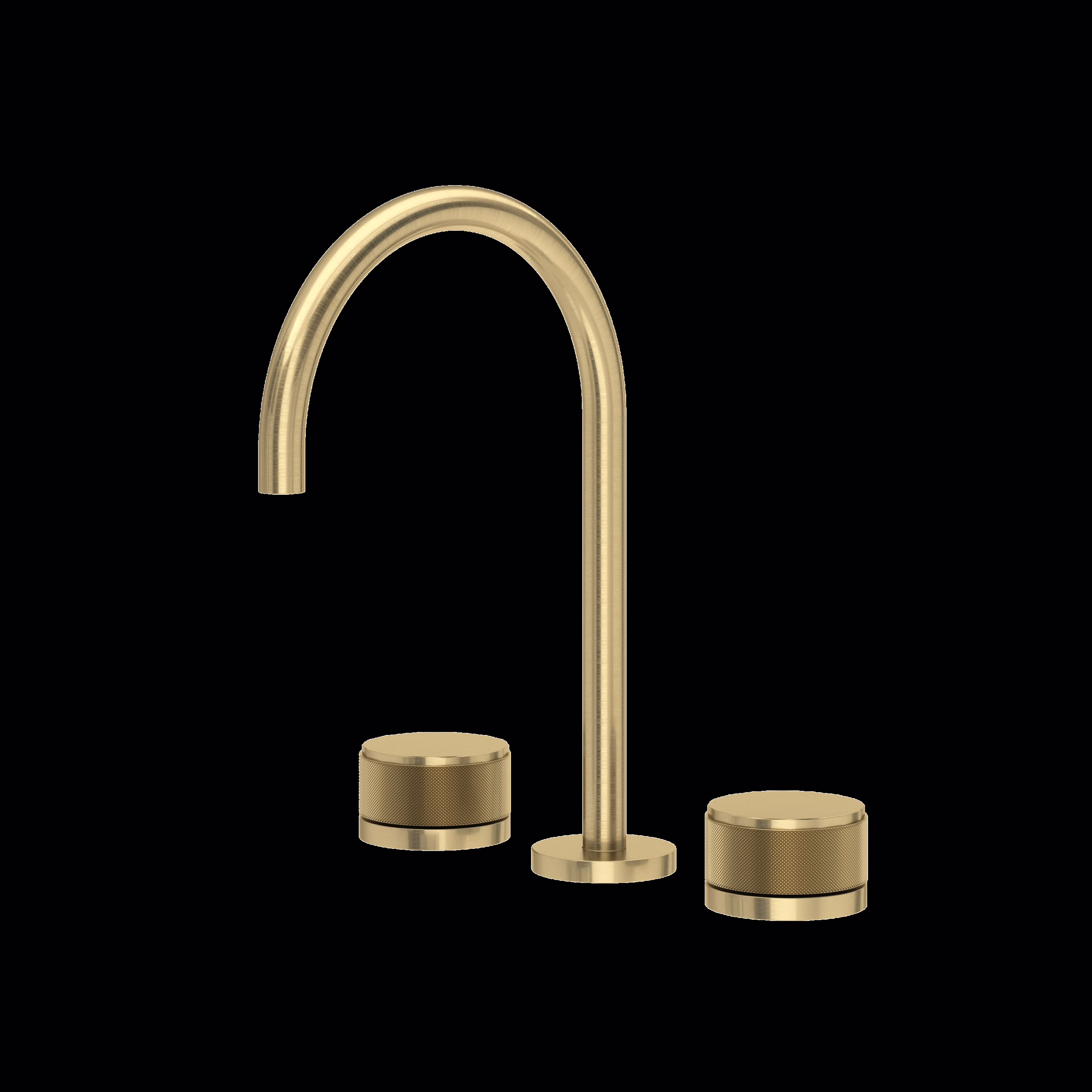 ROHL | Antique Gold Amahle™ Widespread Lavatory Faucet With C-Spout