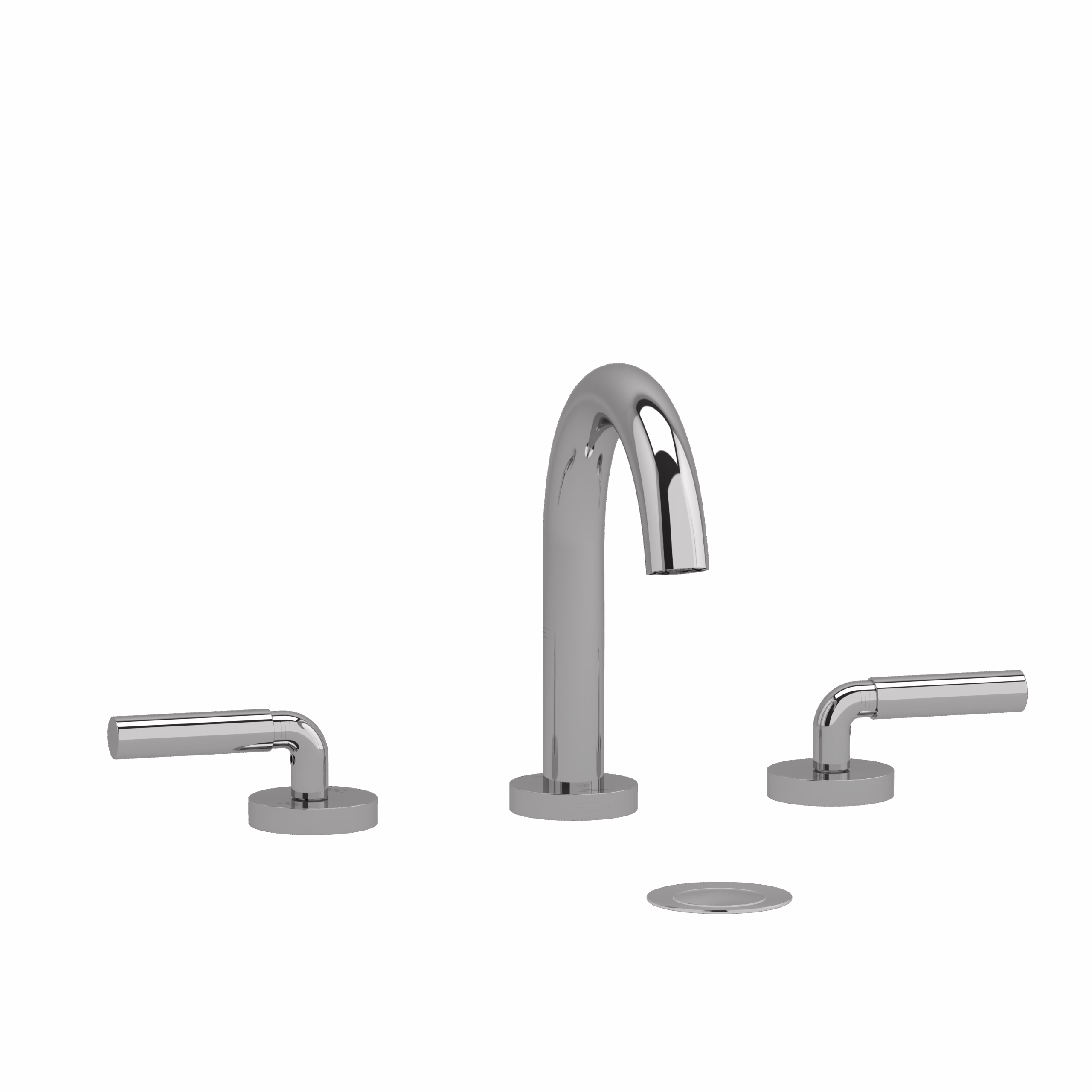 RIOBEL | Chrome Riu™ Widespread Lavatory Faucet With C-Spout