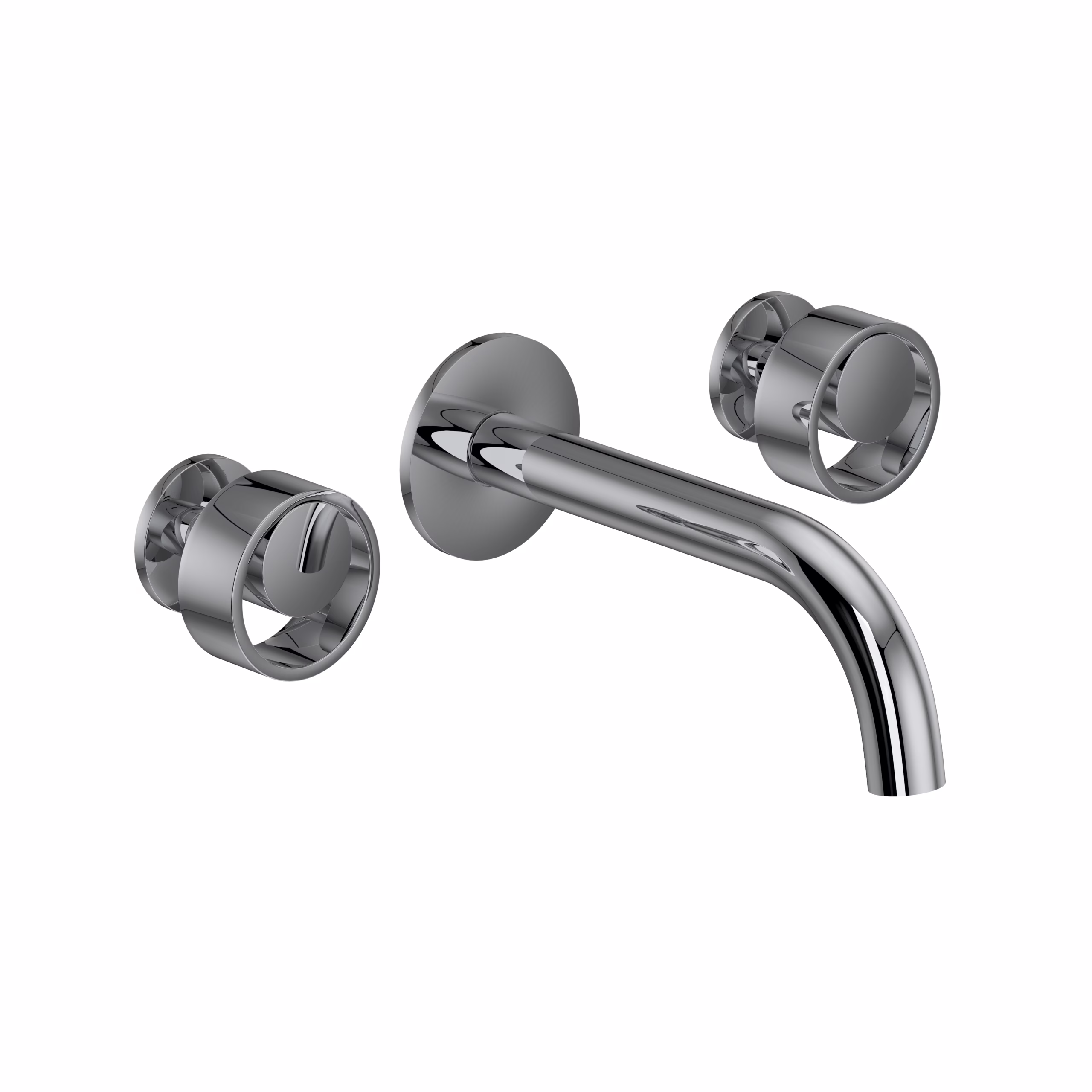 ROHL | Polished Chrome Eclissi™ Wall Mount Lavatory Faucet Trim With C-Spout