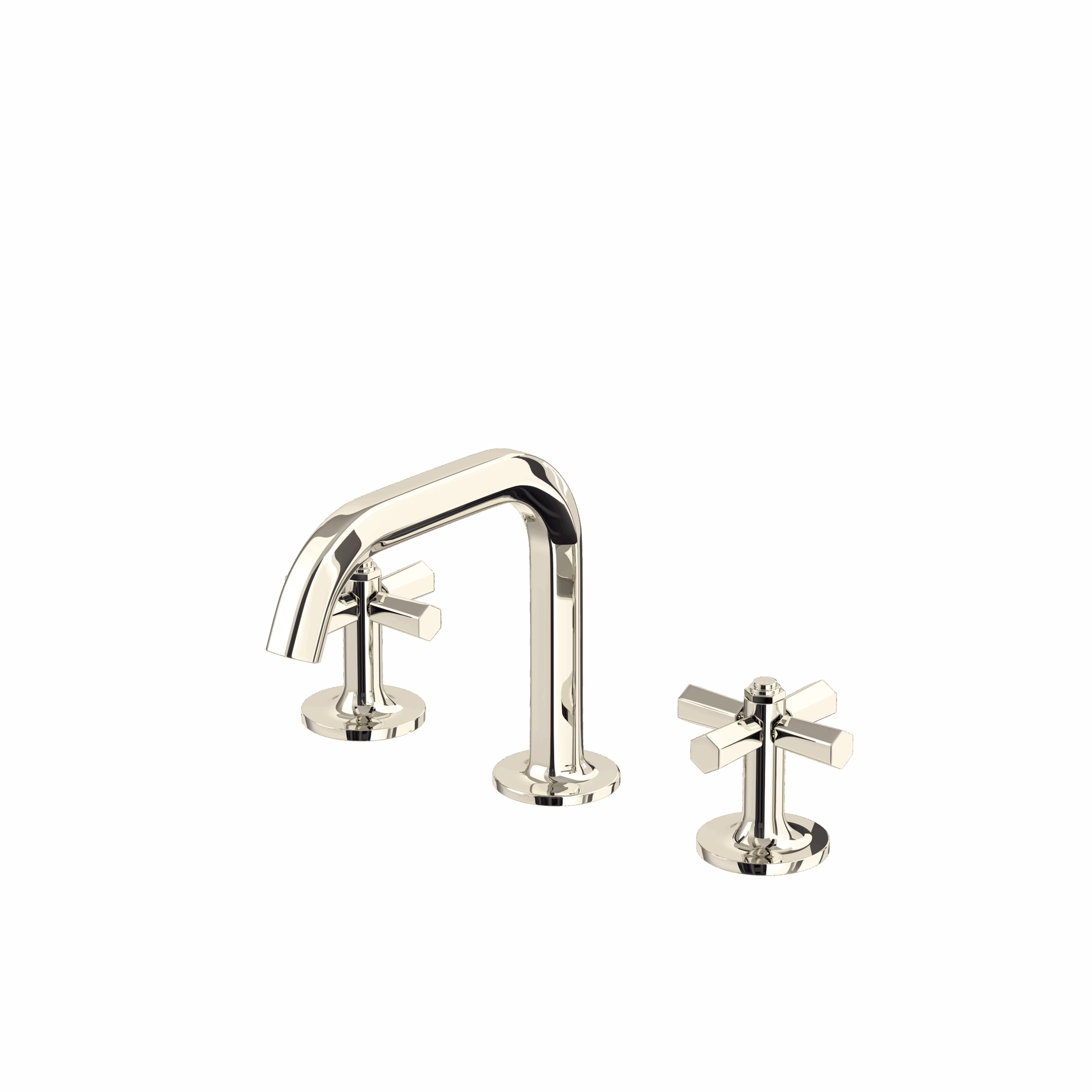 ROHL | Polished Nickel Modelle™ Widespread Lavatory Faucet With U-Spout
